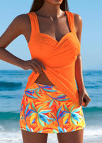 Jersey - Refinado conjunto de tankini y falda