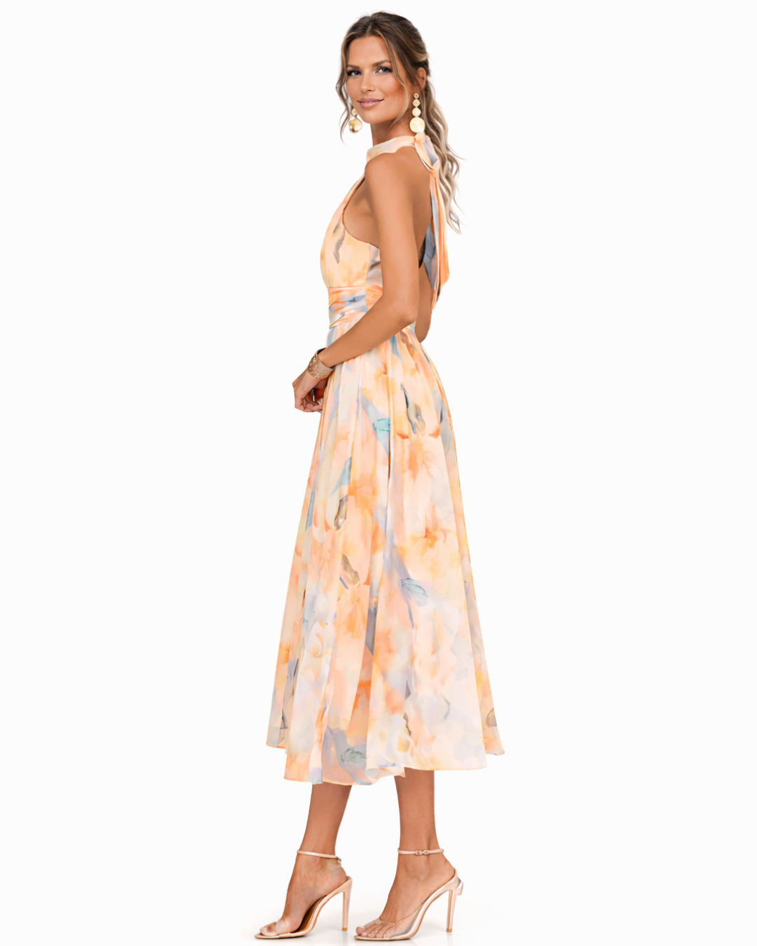 Aurora | Vestido com gola frente única