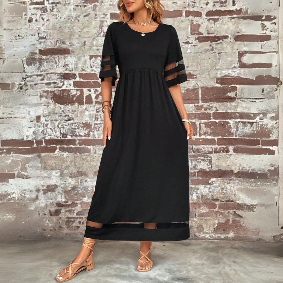 Aubrey™ | Vestido midi favorecedor que estiliza el abdomen