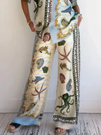 Marina Deep Sea Floral Print Set