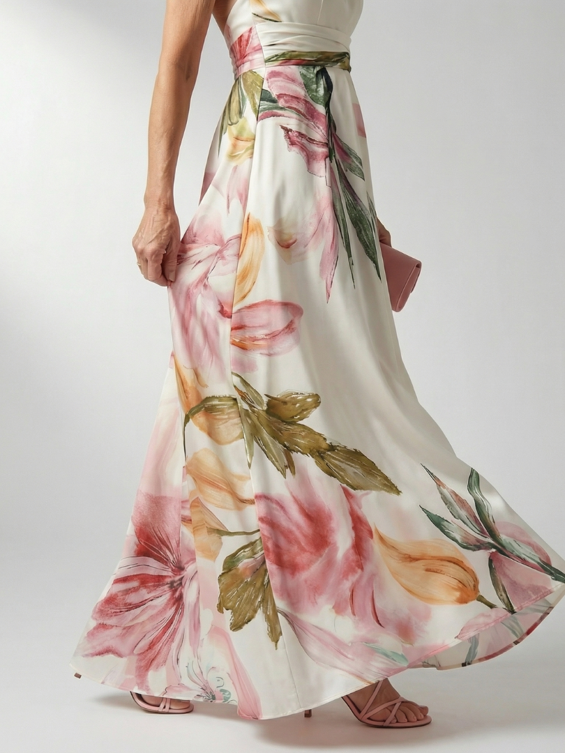 Amiel | Vestido largo ligero de flores