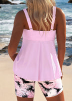 Edith - Elegante conjunto de tankini y pantalón corto