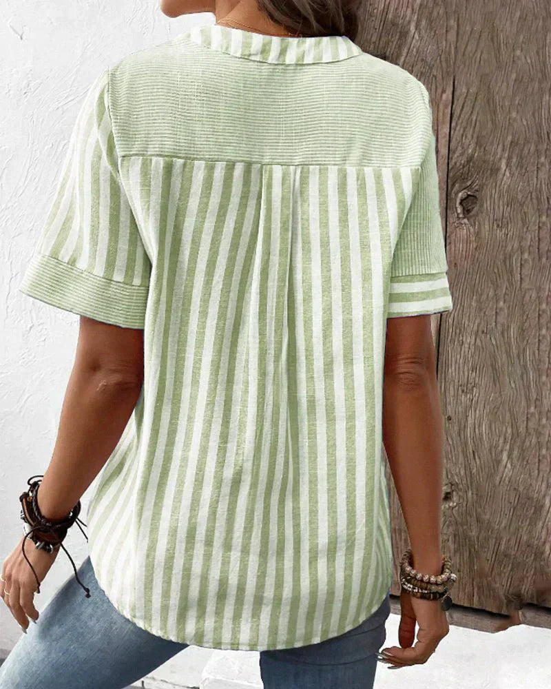 Lila | Blusa listrada macia