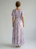 Vaelis | Vestido midi con mangas acampanadas