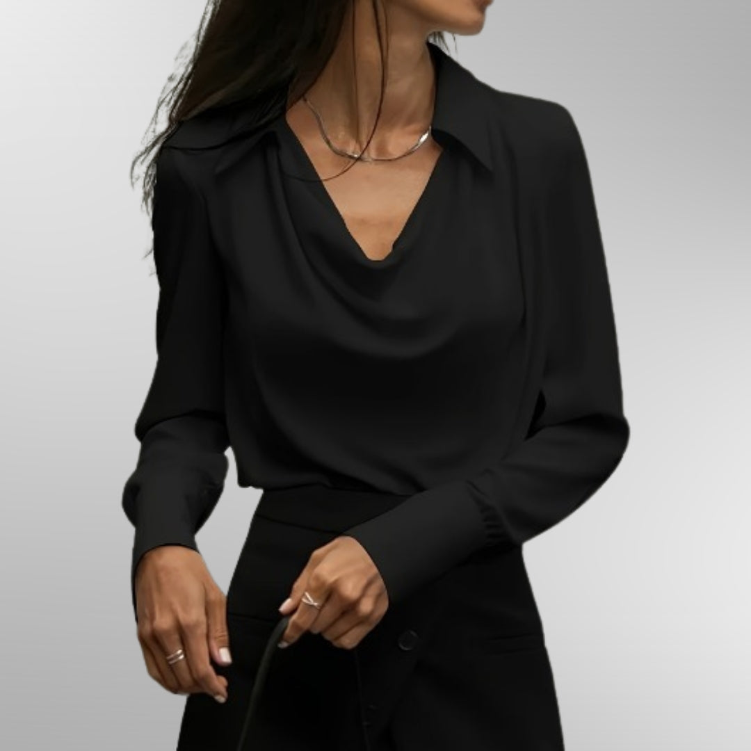 Violet | Blusa de cetim elegante