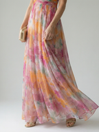 Isel | Vestido maxi suave com trespasse