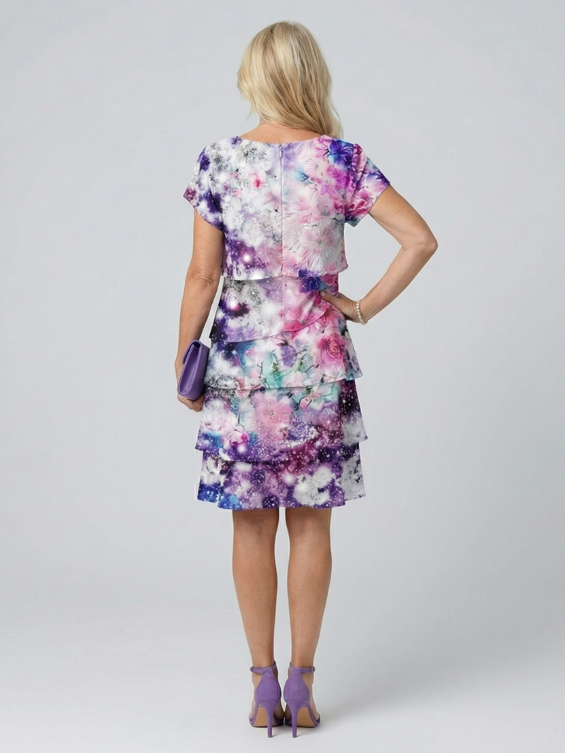 Zaya | Vestido hasta la rodilla con flores delicadas