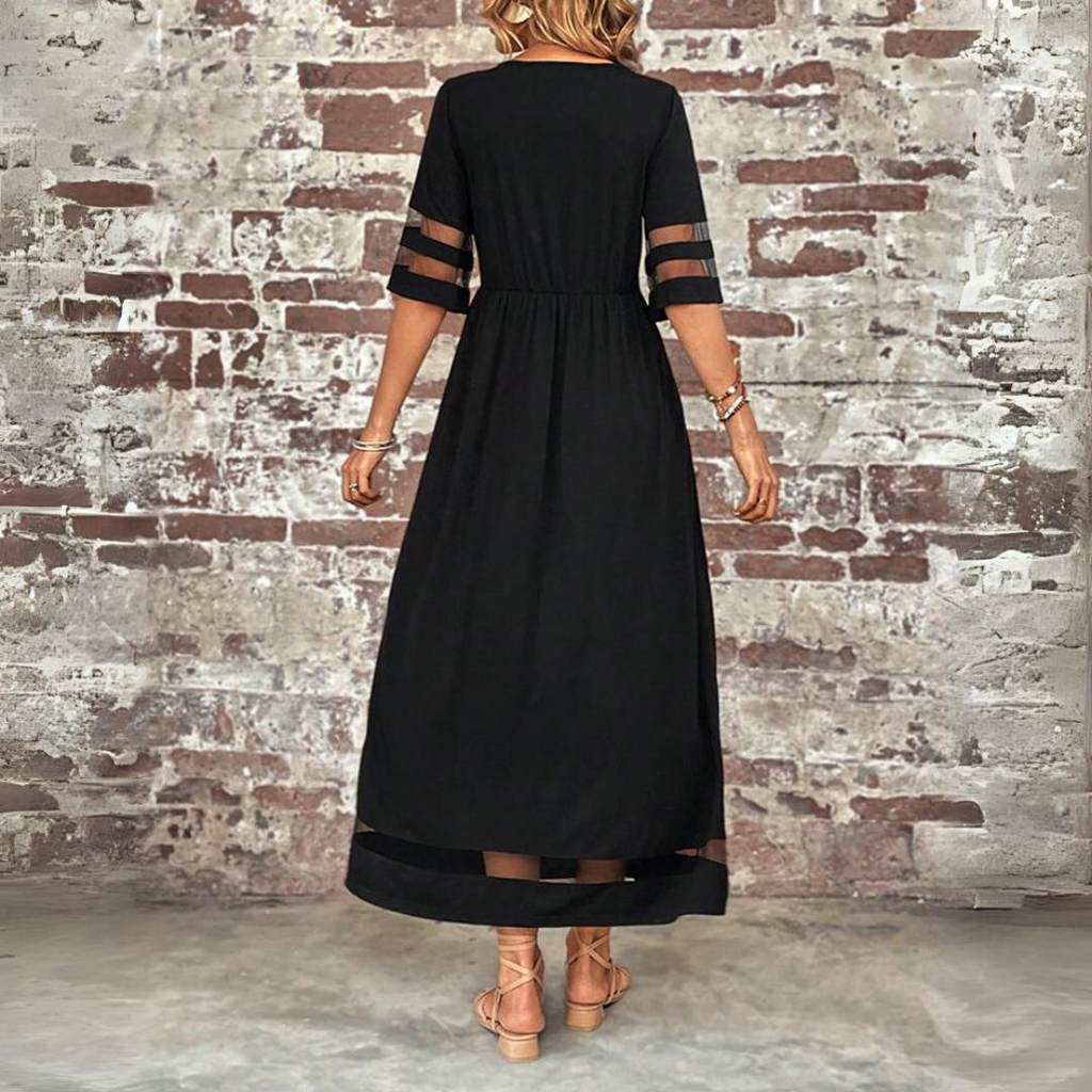 Aubrey™ | Vestido midi favorecedor que estiliza el abdomen