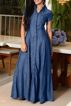 Mandy | Vestido vaquero largo