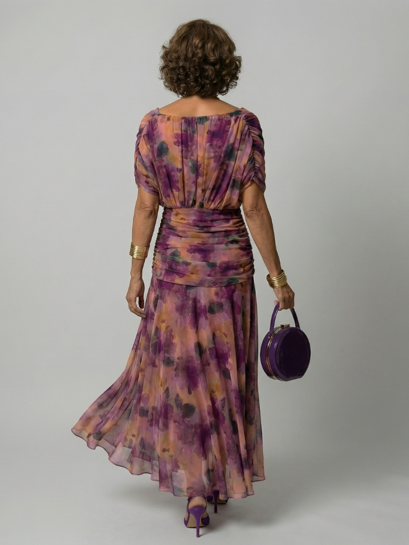 Calen | Vestidos midi fluidos com ombros descobertos