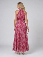 Avien | Vestido midi suave con cuello halter