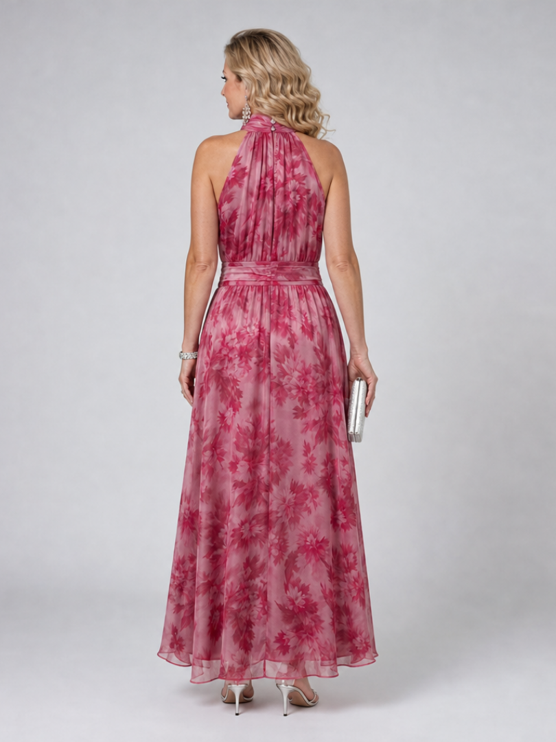 Avien | Vestido midi suave con cuello halter