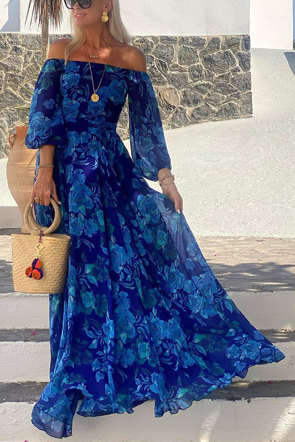 Luna | Vestido comprido com estampado floral