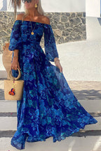 Luna | Vestido comprido com estampado floral