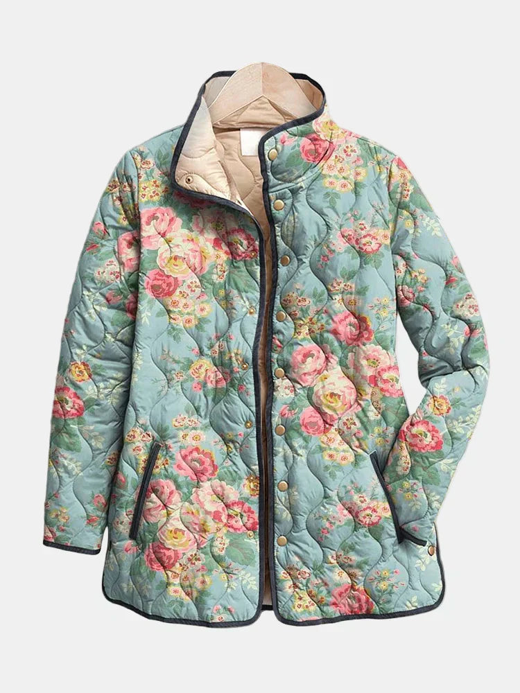 Elara | Casaco acolchoado com estampado floral