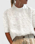 Sonelita | Blusa elegante com gola subida