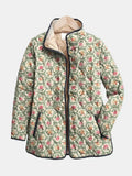 Aveline | Chaqueta acolchada vintage con estampado artístico floral