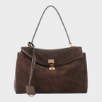 Libby | Structured Leather Handbag with Magnetic Flap Closure