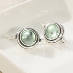 Bohemian Handmade Green Cubic Zirconia Dangle Earring