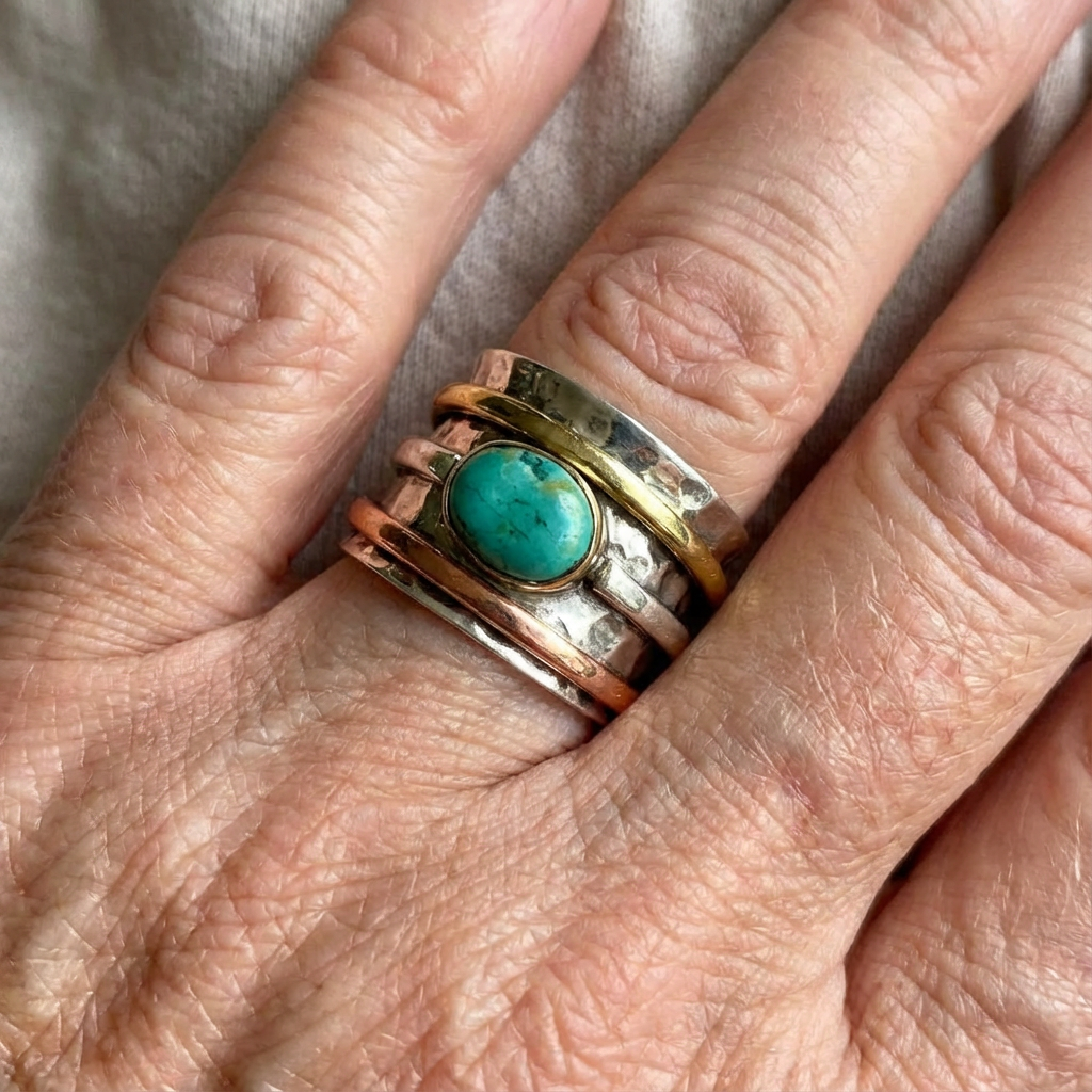 Coco - Anillo vintage de turquesa