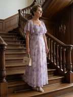 Vaelis | Vestido midi con mangas acampanadas