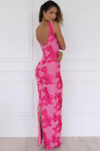 Amara | Elegante vestido largo rosa