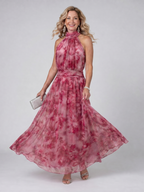 Avien | Vestido midi suave con cuello halter