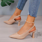 Sophia | Zapatos de tacón elegantes con correa trasera