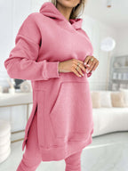 Sienna Solid Color Hoodie and Lined Leggings Set