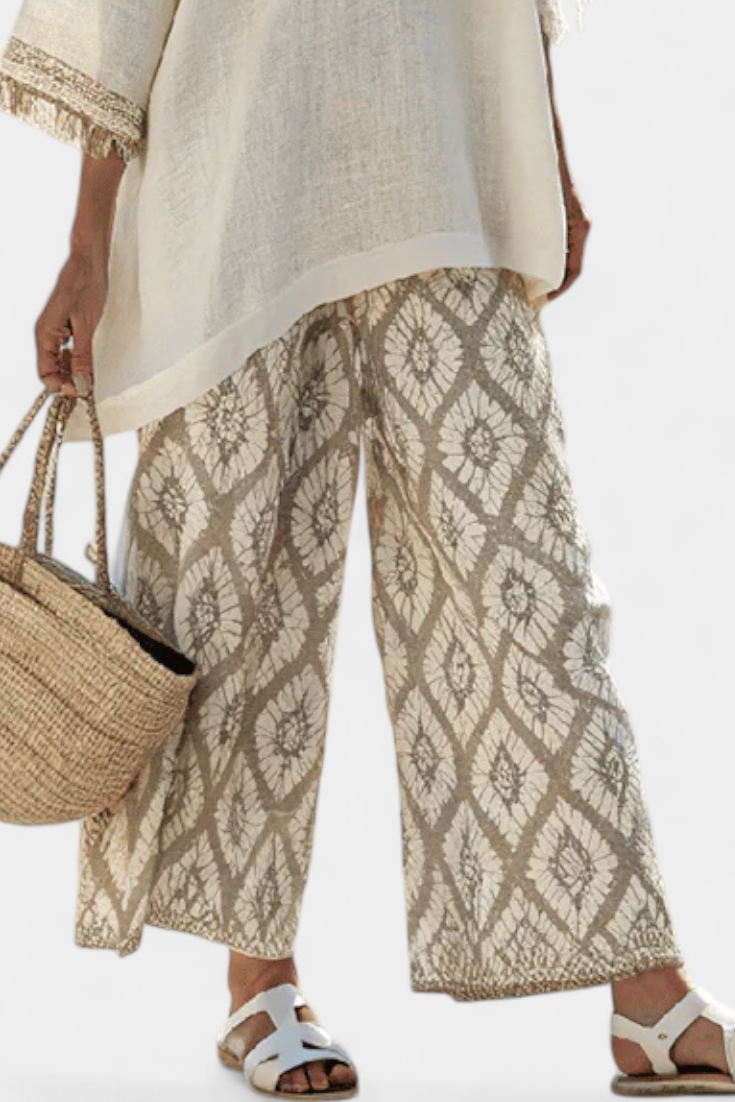 Alverra | Conjunto sofisticado de top y pantalón casual