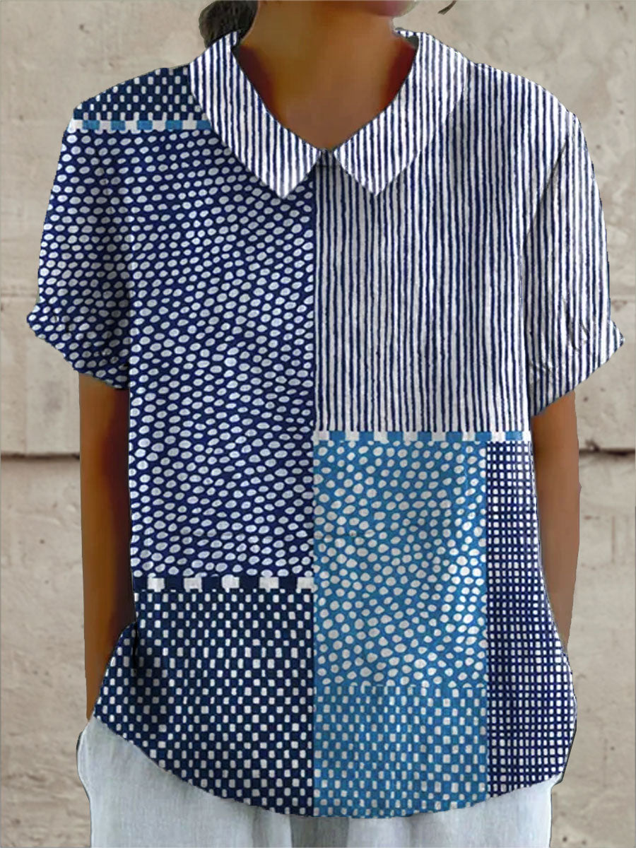 Allie | Camisa com estampa patchwork