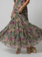 Calen | Vestido fluido midi ombro a ombro