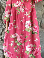 Maddie | Vestido floral artístico