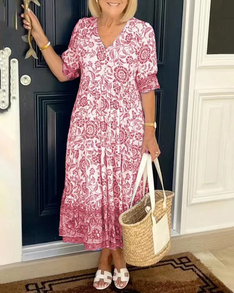 Keisha | Prenda floral elegante con escote en V