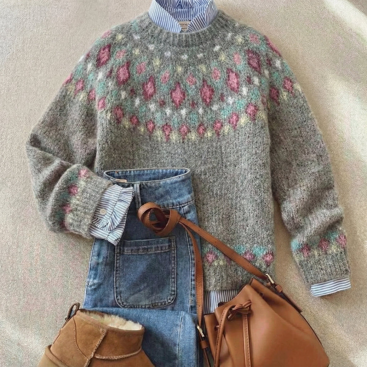 Everly | Heritage Nordic Knit Sweater