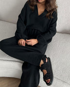 Conjunto informal con cuello de pico Autumn