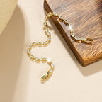 Elegant Zirconia Diamond Gold Plated Tennis Bracelet
