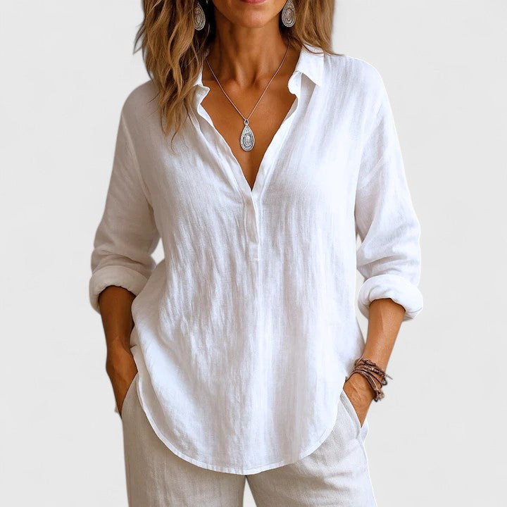 Franzina | Blusa confortável de linho