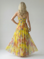 Isel | Vestido maxi suave com trespasse