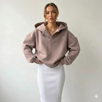 Sienna | Women Oversized Crossover Hood Lounge Hoodie