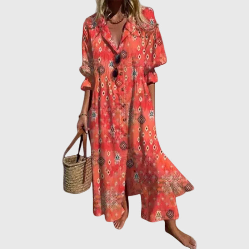 Zariah | Vestido largo bohemio elegante
