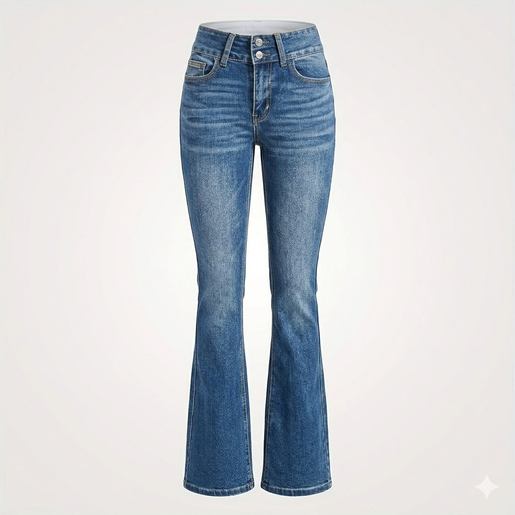 Renvara | Women High Waist Flare Jeans