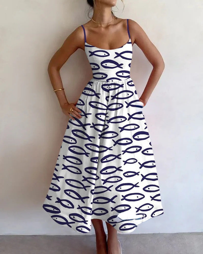 Sablewyn | Vestido midi Boceto costero