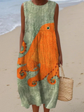 Vestido midi oceánico Tess™