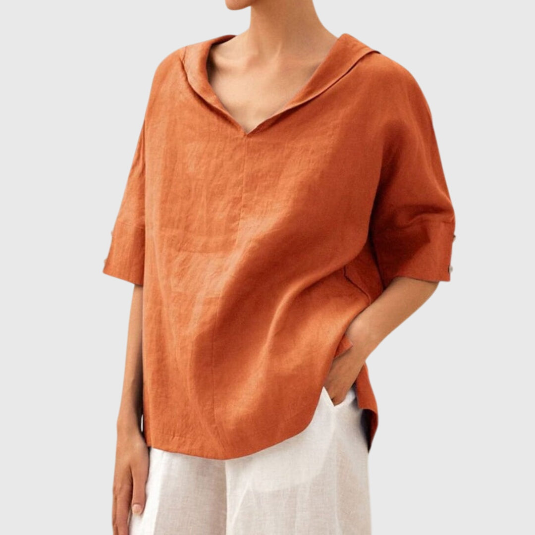 Joanna | Blusa casual de corte largo