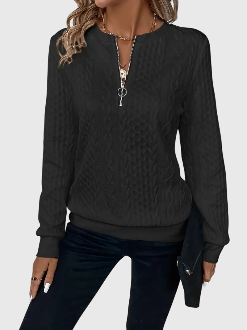 Nora | Sweater with Zipper