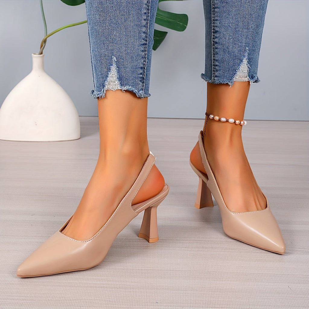 Sophia | Zapatos de tacón elegantes con correa trasera