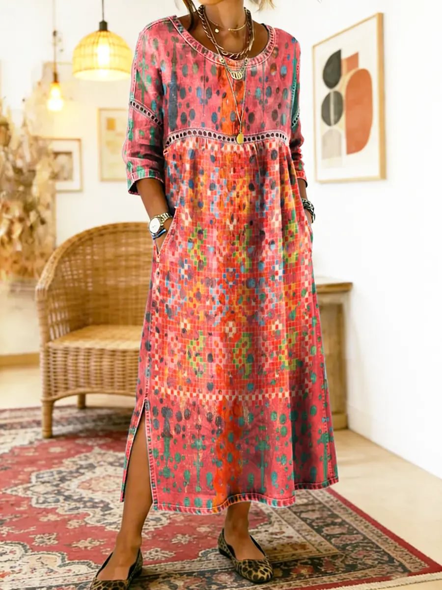 Francisca | Vestido estampado elegante