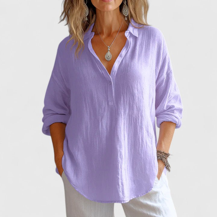 Franzina | Blusa confortável de linho