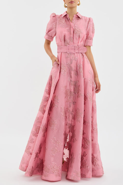 Aria™ | Vestido com mangas bufantes curtas